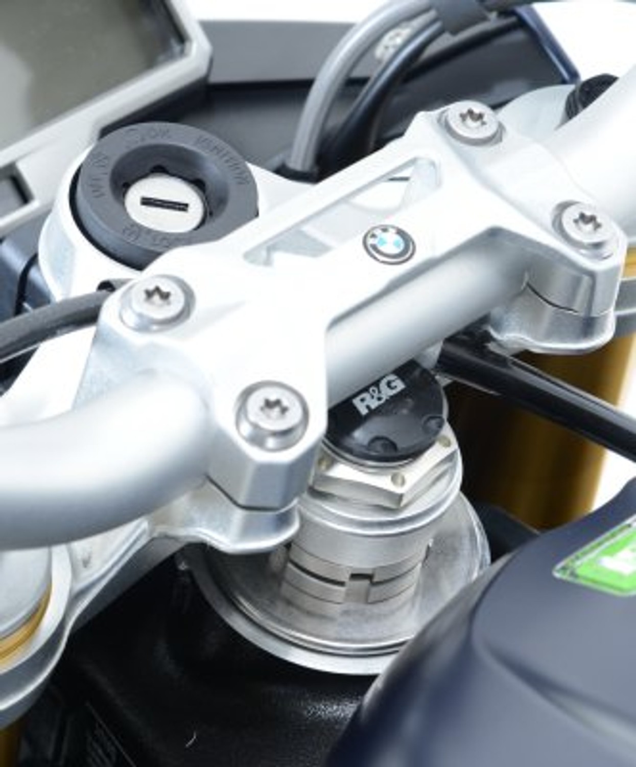 R&G Racing Top Yoke Cap for Triumph Daytona 675 '13-'19 , BMW S1000RR '15-'18, S1000R '14-'20, R NineT '16-'22, Kawasaki ZX-10R '16-'22, ZX-10RR '21-'22 R&G Racing Top Yoke Cap for Triumph Daytona 675 '13-'19 , BMW S1000RR '15-'18, S1000R '14-'20, R NineT '16-'22, Kawasaki ZX-10R '16-'22, ZX-10RR '21-'22